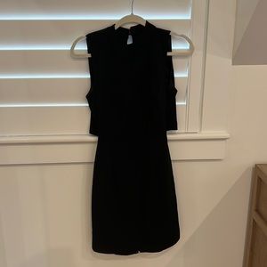 Black backless dress